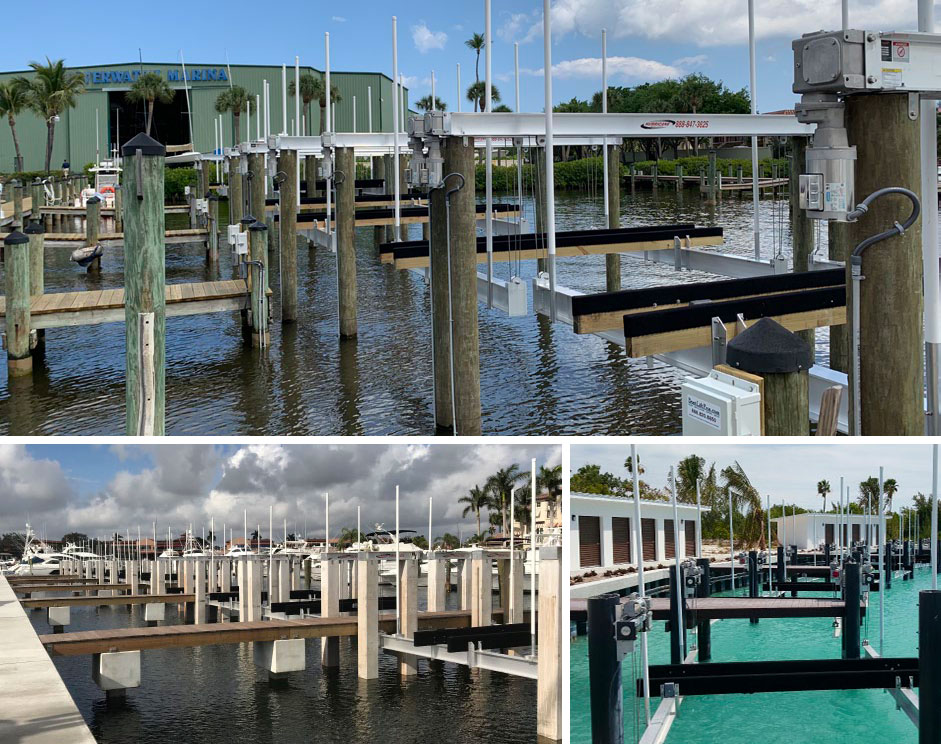 Beautiful and functional commercial boat lifts fort myers.