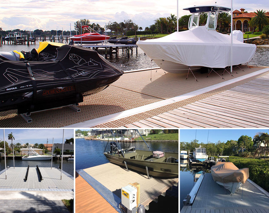 Installing a platform lift for your boat security with boat lifts in palm bay.